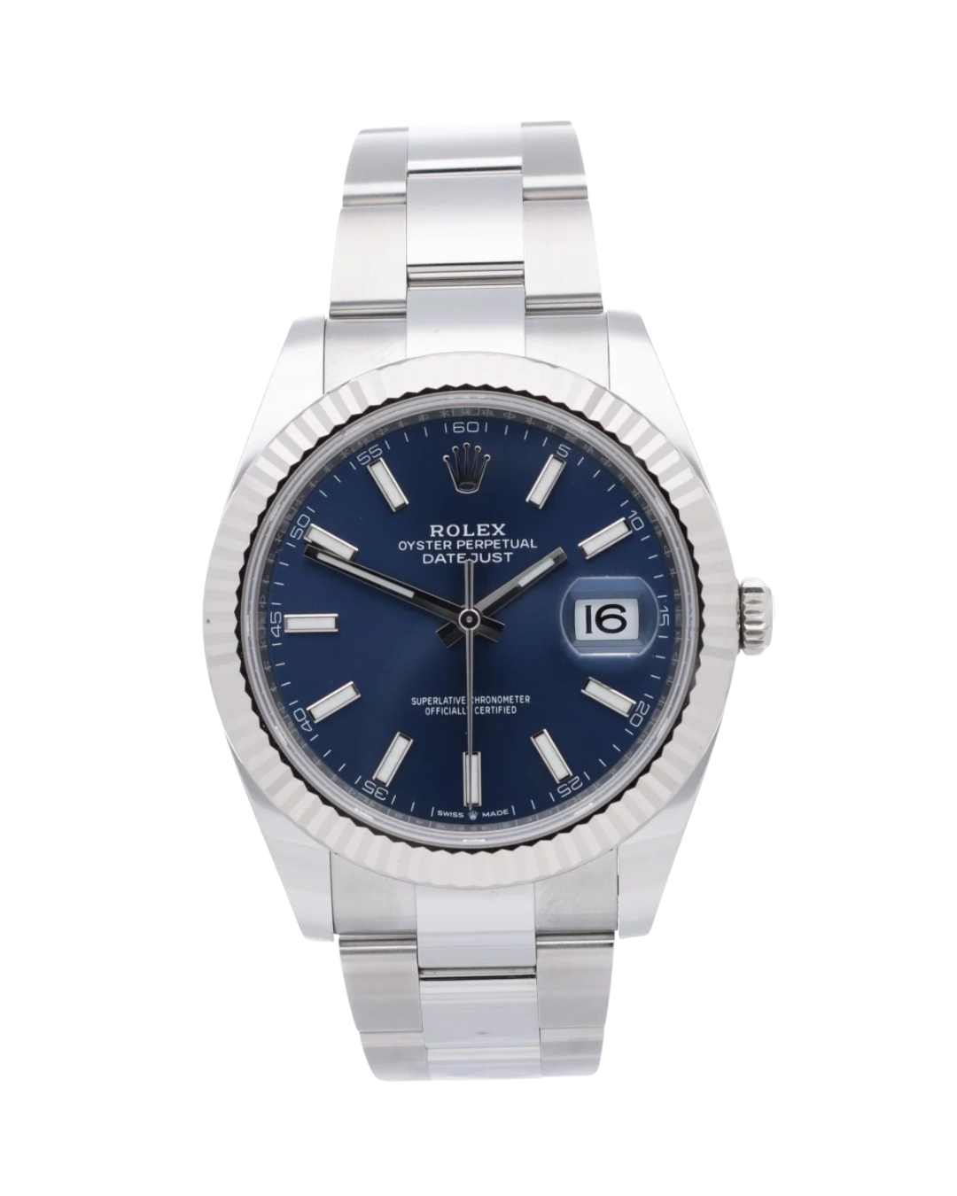 Datejust Gebraucht 36mm Stahl Schwarzes Blatt