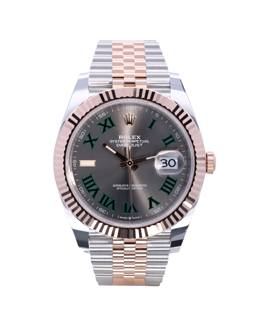 Datejust Gebraucht 41mm Bicolor Wimbeldon Dial
